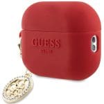 Guess GUAP23DSLGHDF Red 3D Rubber 4G Diamond Charm Kryt AirPods Pro 2