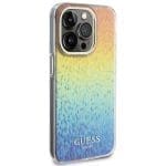 Guess GUHCP15LHDECMI Rainbow Hardcase IML Faceted Mirror Disco Iridescent Kryt iPhone 15 Pro