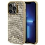 Guess GUHCP15LPMSDGSD Gold Hardcase Disco Metal Script Kryt iPhone 15 Pro