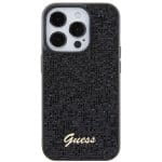 Guess GUHCP15LPMSDGSK Black Hardcase Disco Metal Script Kryt iPhone 15 Pro