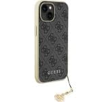 Guess GUHCP15SGF4GGR Grey Hardcase 4G Charms Collection Kryt iPhone 15