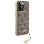 Guess GUHCP15XGF4GBR Brown Hardcase 4G Charms Collection Kryt iPhone 15 Pro Max