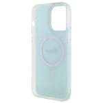 Guess GUHMP15LHITSQ Turquoise Hardcase IML Iridescent MagSafe Kryt iPhone 15 Pro