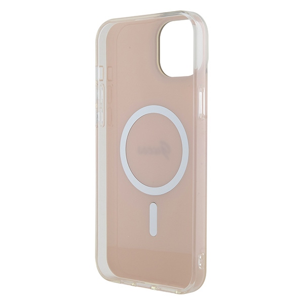 Guess GUHMP15MHITSP Pink Hardcase IML Iridescent MagSafe Kryt iPhone 15 Plus