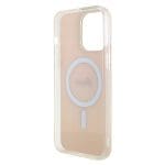 Guess GUHMP15XHITSP Pink Hardcase IML Iridescent MagSafe Kryt iPhone 15 Pro Max