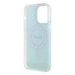 Guess GUHMP15XHITSQ Turquoise Hardcase IML Iridescent MagSafe Kryt iPhone 15 Pro Max