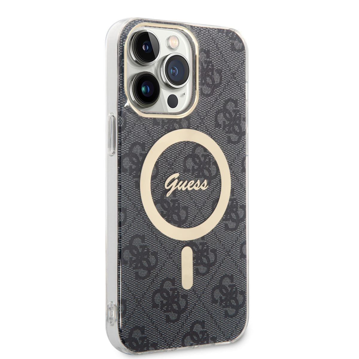 Guess IML 4G MagSafe Black Kryt iPhone 15 Pro Max