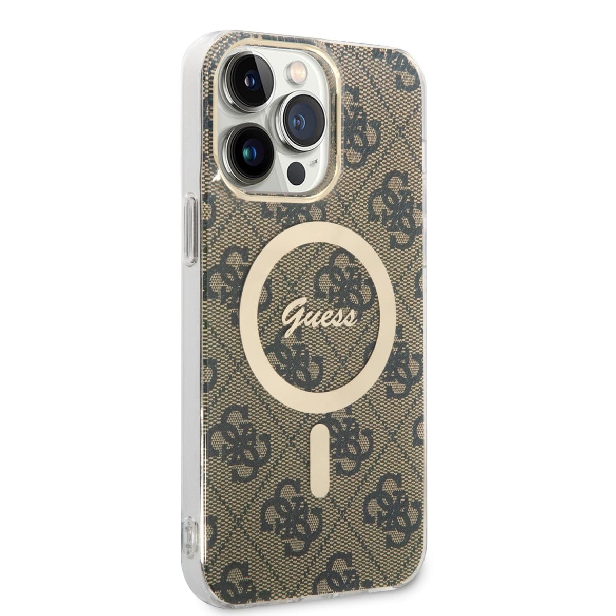 Guess IML 4G MagSafe Brown Kryt iPhone 15 Pro Max