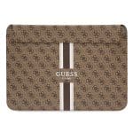Guess PU 4G Printed Stripes Computer Sleeve 13/14" Brown