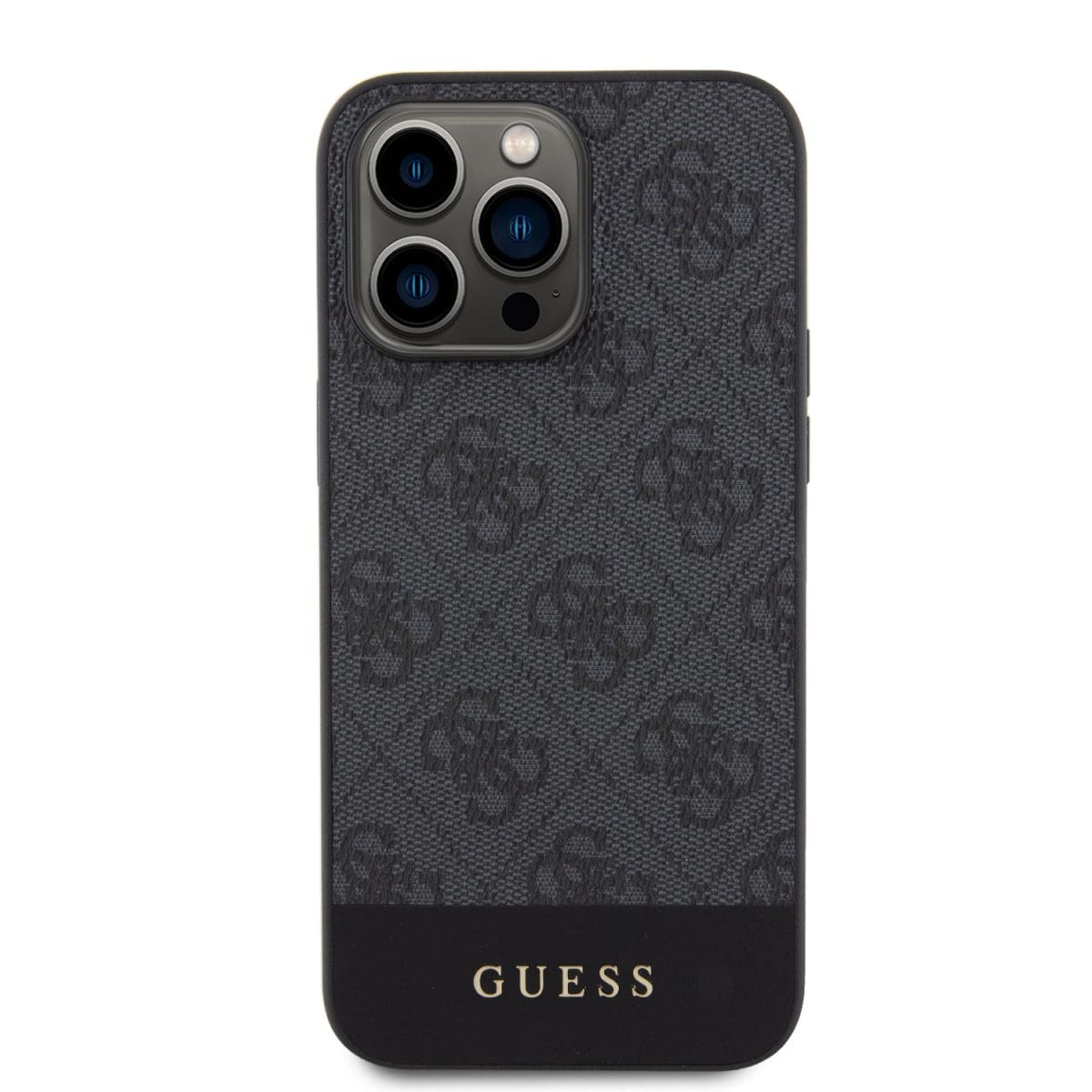 Guess PU 4G Stripe MagSafe Black Kryt iPhone 15 Pro Max