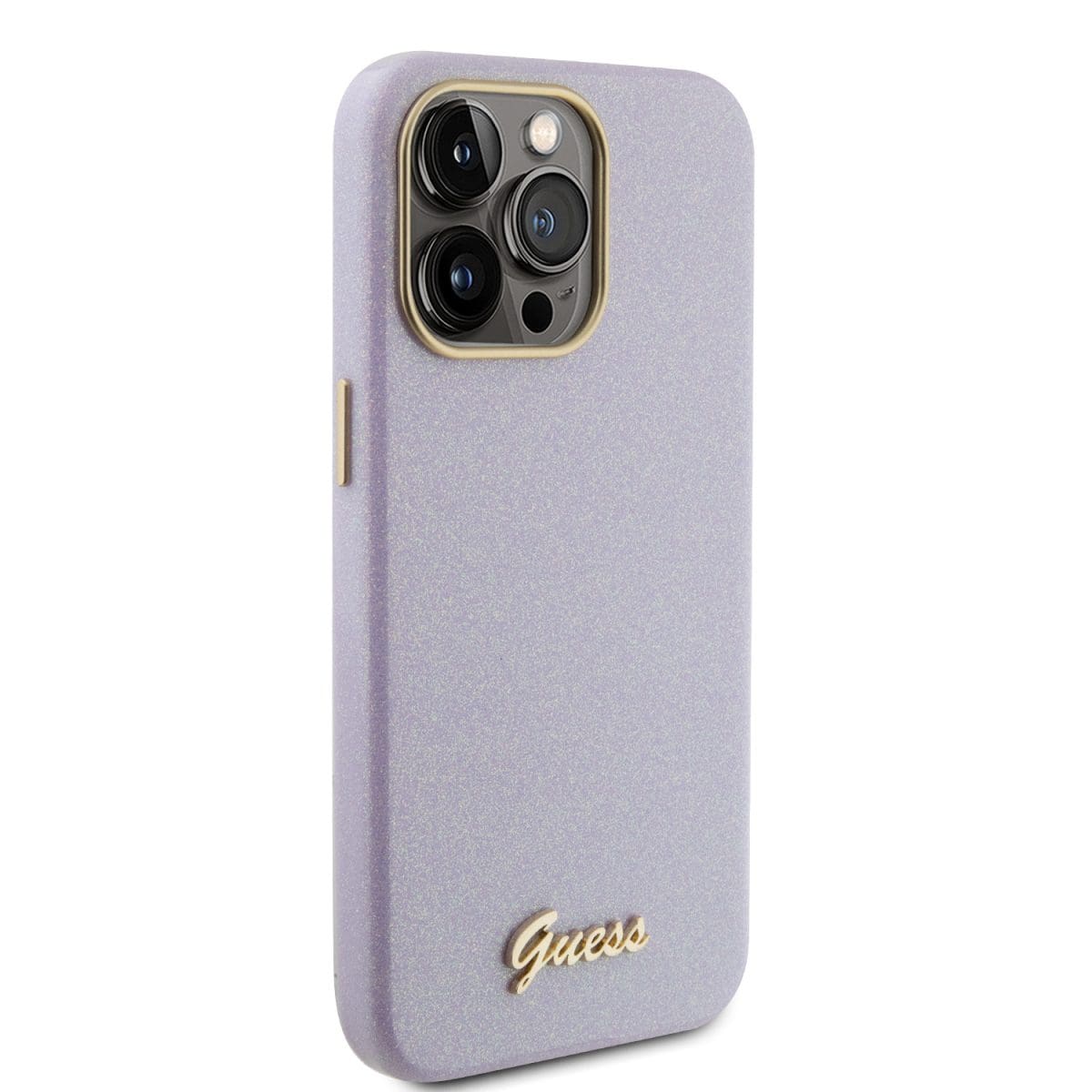 Guess PU Glitter Full Wrapped Lilac Kryt iPhone 15 Pro Max