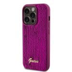 Guess Sequin Script Logo Magenta Kryt iPhone 14 Pro Max