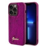 Guess Sequin Script Logo Magenta Kryt iPhone 14 Pro Max