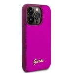 Guess Sequin Script Logo Magenta Kryt iPhone 14 Pro Max