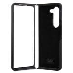 Karl Lagerfeld KLHCZFD5SNIKBCK Hardcase Black Silicone Ikonik Kryt Samsung Galaxy Z Fold 5