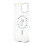 Karl Lagerfeld KLHMP15SHFCCNOT Transparent Hardcase IML Choupette MagSafe Kryt iPhone 15