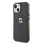 Karl Lagerfeld KLHMP15SHFCKNOK Black Hardcase IML Ikonik MagSafe Kryt iPhone 15