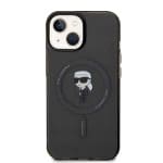 Karl Lagerfeld KLHMP15SHFCKNOK Black Hardcase IML Ikonik MagSafe Kryt iPhone 15