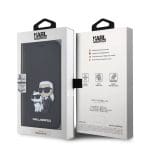Karl Lagerfeld PU Saffiano Karl and Choupette NFT Book Black Kryt iPhone 15 Pro