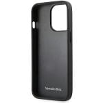 Mercedes MEHCP15LARMBK Black Hardcase Leather Urban Kryt iPhone 15 Pro