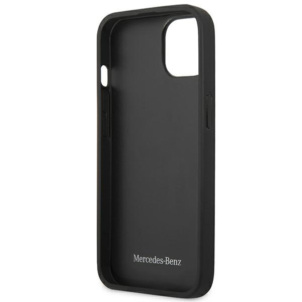 Mercedes MEHCP15MARMBK Black Hardcase Leather Urban Kryt iPhone 15 Plus