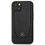 Mercedes MEHCP15SARMBK Black Hardcase Leather Urban Kryt iPhone 15