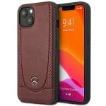 Mercedes MEHCP15SARMRE Red Hardcase Leather Urban Bengale Kryt iPhone 15