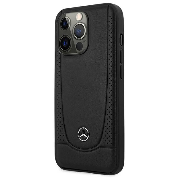 Mercedes MEHCP15XARMBK Black Hardcase Leather Urban Kryt iPhone 15 Pro Max