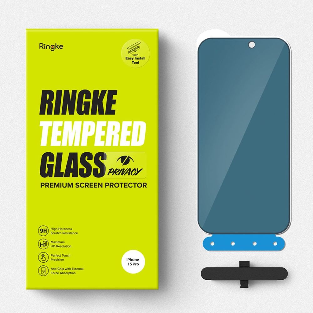 Ringke Tempered Glass Privacy iPhone 15 Pro