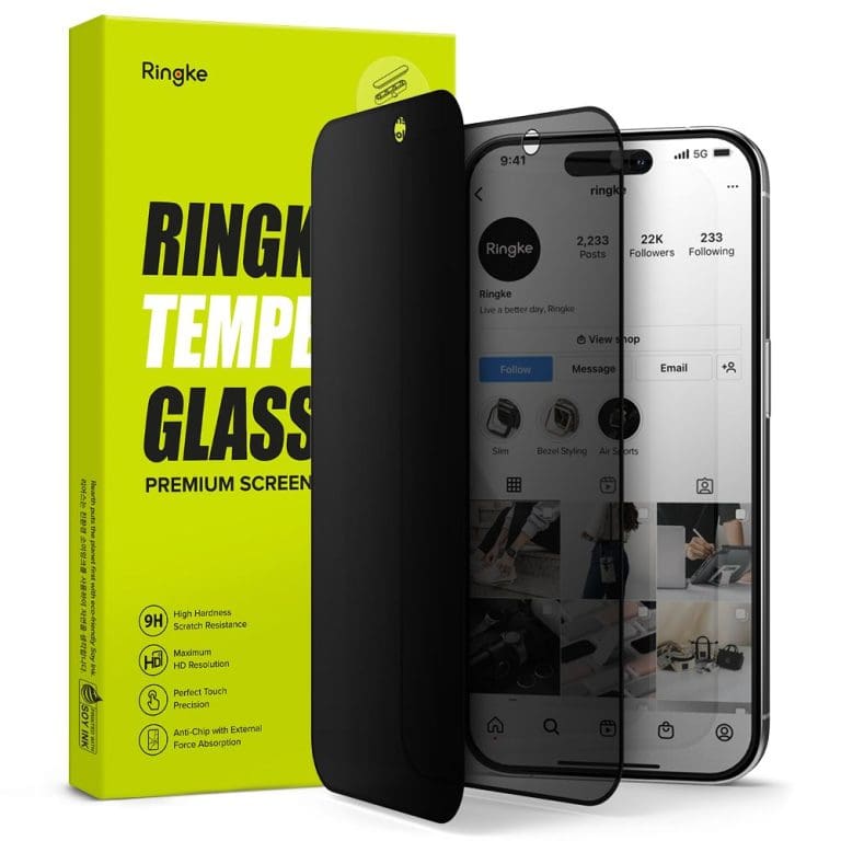 Ringke Tempered Glass Privacy iPhone 15 Pro