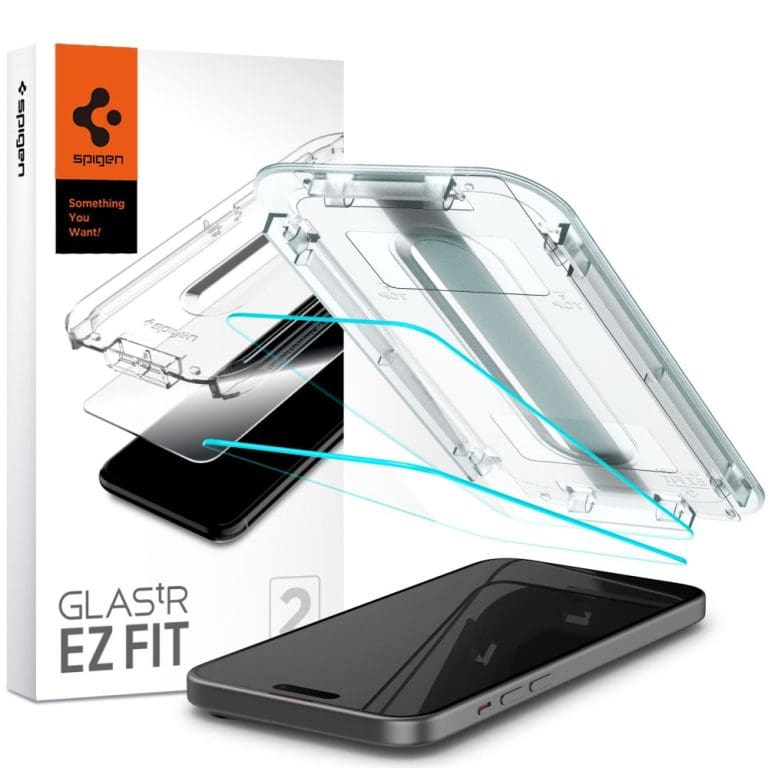 Spigen Glas.tr ”ez Fit” 2-pack Clear iPhone 15