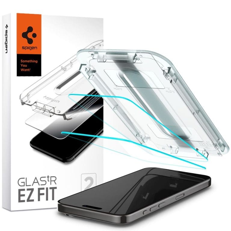 Spigen Glas.tr ”ez Fit” 2-pack Clear iPhone 15 Pro