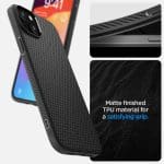 Spigen Liquid Air Matte Black Kryt iPhone 15