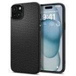 Spigen Liquid Air Matte Black Kryt iPhone 15