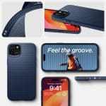 Spigen Liquid Air Navy Blue Kryt iPhone 15