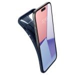 Spigen Liquid Air Navy Blue Kryt iPhone 15