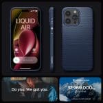 Spigen Liquid Air Navy Blue Kryt iPhone 15 Pro