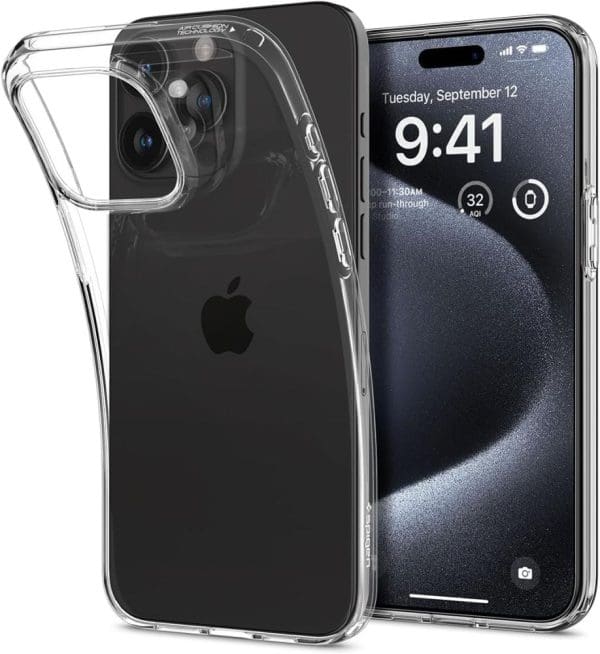 Spigen Liquid Crystal Crystal Clear Kryt iPhone 15 Pro