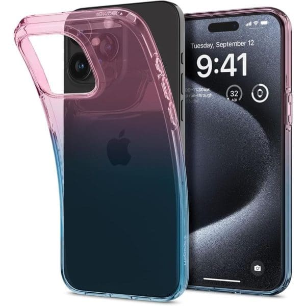 Spigen Liquid Crystal Gradation Pink Kryt iPhone 15 Pro