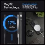 Spigen Mag Armor MagSafe Matte Black Kryt iPhone 15 Pro