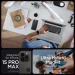 Spigen Ultra Hybrid Mag MagSafe Frost Black Kryt iPhone 15 Pro Max