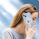 Tech-Protect Flexair Hybrid MagSafe Glitter Clear Kryt iPhone 15