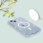 Tech-Protect Flexair Hybrid MagSafe Glitter Clear Kryt iPhone 15 Pro Max