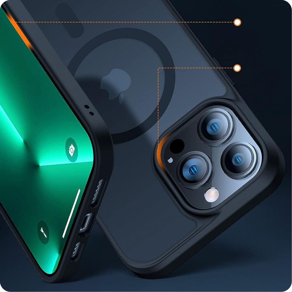 Tech-Protect Magmat MagSafe Matte Black Kryt iPhone 15 Pro Max