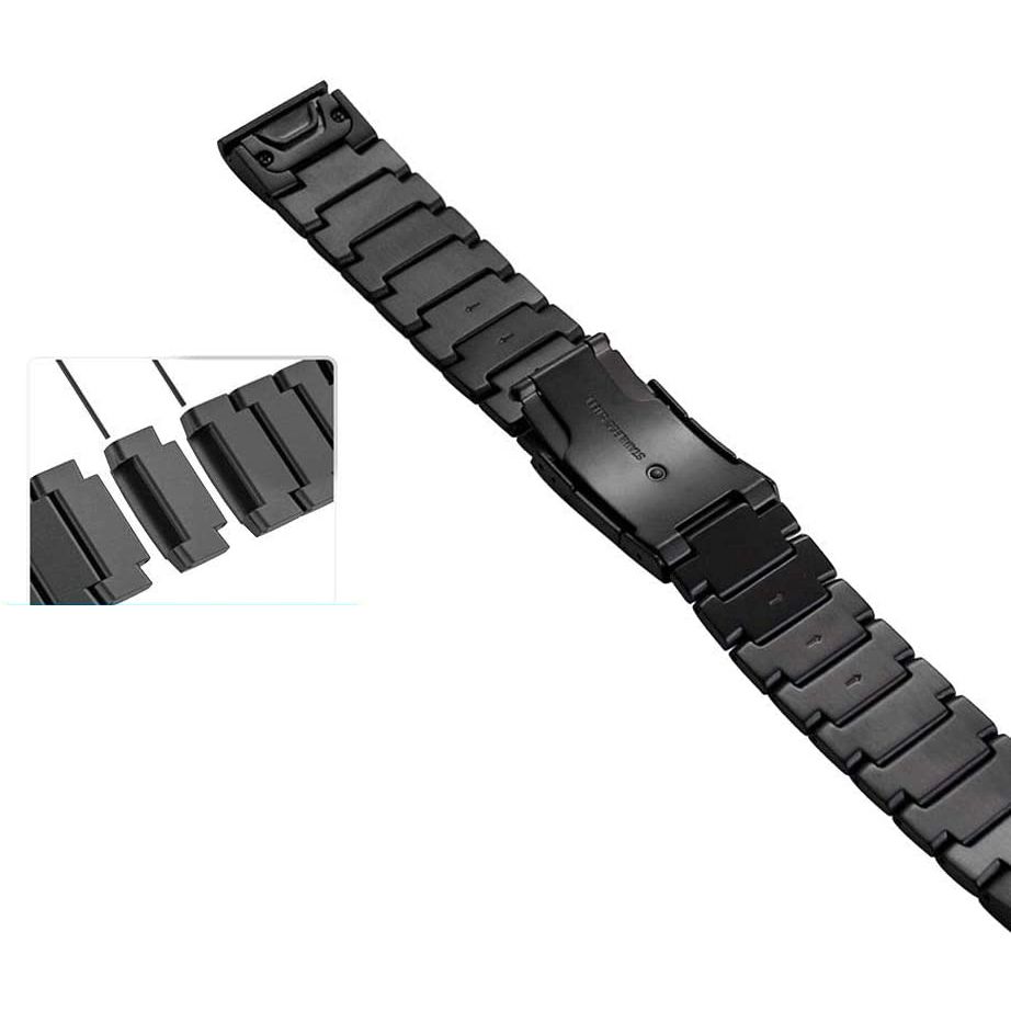 Tech-Protect Steelband Garmin Fenix 5 / 6 / 6 Pro / 7 Black