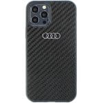 Audi Carbon Fiber Black Hardcase AU-TPUPCIP12P-R8/D2-BK Kryt iPhone 12/12 Pro