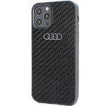 Audi Carbon Fiber Black Hardcase AU-TPUPCIP12P-R8/D2-BK Kryt iPhone 12/12 Pro
