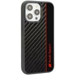 Audi Carbon Fiber Stripe Black Hardcase AUS-TPUPCIP14P-R8/D1-BK Kryt iPhone 14 Pro