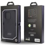 Audi Silicone Case Black Hardcase AU-LSRIP13P-Q3/D1-BK Kryt iPhone 13/13 Pro