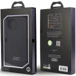 Audi Silicone Case Black Hardcase AU-LSRIP14-Q3/D1-BK Kryt iPhone 14